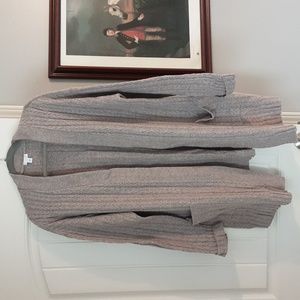 XL J Jill Cable Knit Long Cardigan